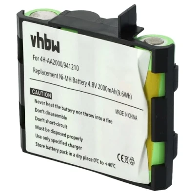 Image de vhbw NiMH batterie 1500mAh (4.8V) pour appareil de médecine comme simulateur musculaire Compex 4H AA2000