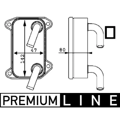 Image de MAHLE ORIGINAL CLC 40 000P Radiateur d&#039;Huile