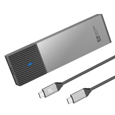 Image de SANZANG M.2 NVMe Boîtier SSD avec Transfert 10 Gbit/s, Adaptateur USB 3.2 pour 2230 2242 2260 2280 PCIe M Key &amp; M+B (sans Outil, Type C vers C)