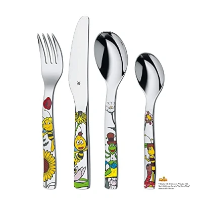 Image de WMF Service de Couverts pour Enfant Ape Maya 4 pièces colorés en Acier Inoxydable 18/10