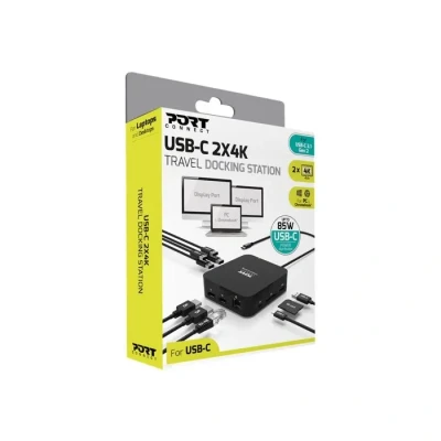 Image de Port CONNECT Station d&#039;Accueil de Voyage USB C 2 x 4K Display 9 périphériques 85 W