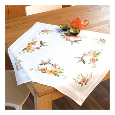 Image de Vervaco Kit nappe Colibri,Multicolore,40 x 2 20 cm