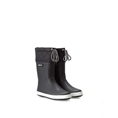 Image de Aigle Giboulee Unisex Bottes en Caoutchouc pour enfants, Taille: 35, Noir/blanc naturel
