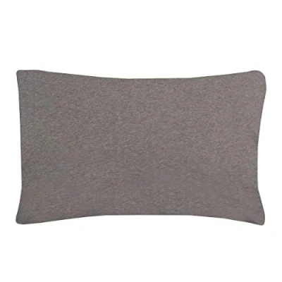 Image de Sleepdown Lot de 2 taies d&#039;oreiller Standard en Jersey mélangé Chaudes et Confortables Entretien Facile Couleur Unie 50 x 75 cm Taupe brûlé