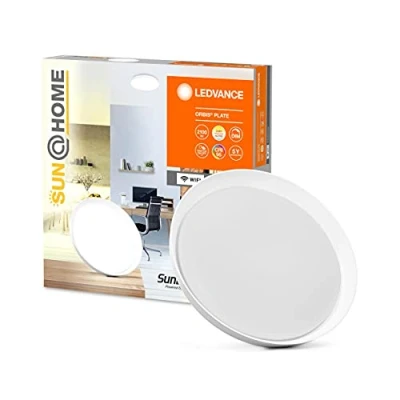 Image de LEDVANCE SUN@HOME plafonnier WIFI blanc 26W dimmable, 2100Lm, 2200 5000k, diamètre 43cm et hauteur 7cm, applique contrôlable avec Alexa, google ou par application, Smart+ Orbis