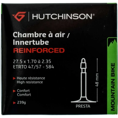 Image de HUTCHINSON Chambre À Air VTT Renforcé Résistance Et Anti Crevaison Valve Presta Épaisseur 1.2 MM 48 27,5 x 1,70 2,35