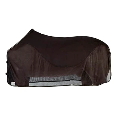 Image de PFIFF 100489 Couverture Anti Mouches avec Insert en Polaire pour Cheval Noir 165 cm
