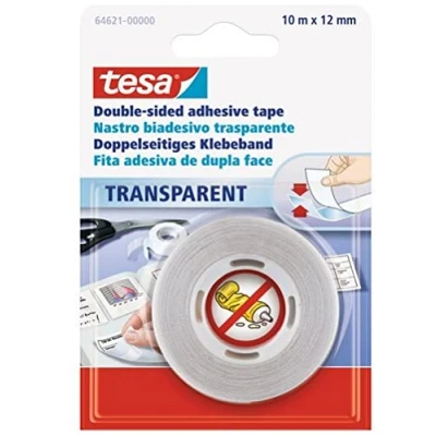 Image de Ruban adhésif double face tesa 64621 00000 07 transparent (L x l) 10 m 12 mm 1 pc(s)
