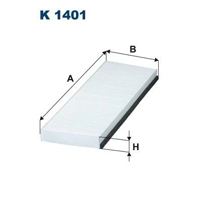 Image de FILTRON K 1401 Filtre d&#039;habitacle à particules 456 153 30