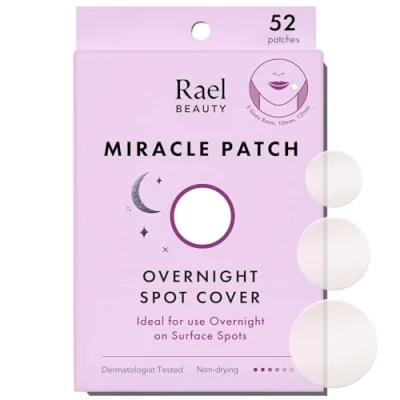 Image de Rael Patch Anti Bouton de Nuit Pour Visage, Acne, Pimple Patches, Skincare Coreen, Hydrocolloïdes, Adhésif Renforcé, 3 Tailles (52 Patchs)