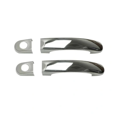 Image de OMAC Couverture de poignée porte Compatible avec VW Transporter T5 2003 2015 en Acier chromé