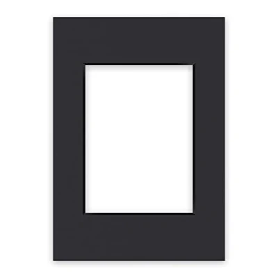 Image de nielsen Conservation Passepartout Carton 1,5 mm format extérieur 21x29,7 cm (DIN A4) pour d&#039;image 13x18 noir surface lisse
