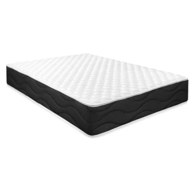 Image de Homey Matelas viscoélastique réversible Sleep Pro (côté Hiver été) Fermeté Dureté Moyenne Haute, épaisseur 25 cm, Memory Foam, Noir/Blanc, 80 x 200