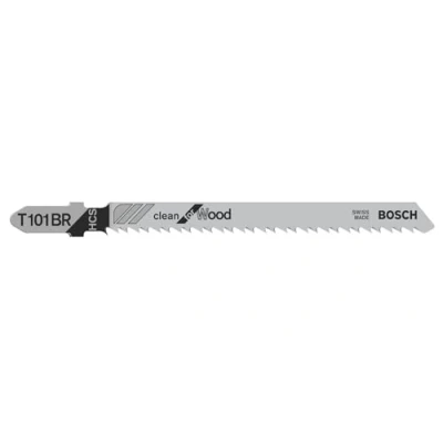 Image de Bosch 3 x Lames de Scie sauteuse T 101 BR Clean for Wood (pour Bois tendre, coupe droite, Professional Accessoire sauteuse)