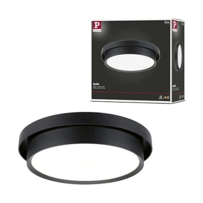 Image de Paulmann Malik plafonnier LED, 3 step dim noir