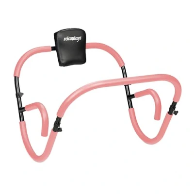 Image de Relaxdays Appareil abdominaux, pour s’entraîner chez soi de manière Efficace, H x L P : 66 71 cm, Rose et Noir