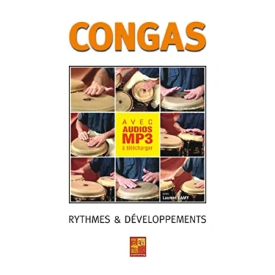 Image de Congas Rythmes &amp; développements (Livre grand format avec enregistrements audios à télécharger)