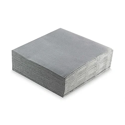 Image de MORIGAMI Serviettes 40 x 40, 2 couches, pli 1/4, 50 serviettes, pointe pointe, gris Etain (SER42107159)