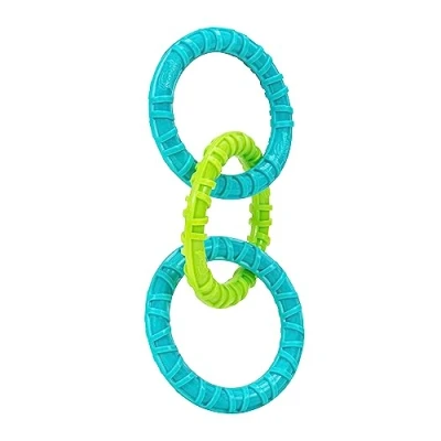 Image de Wham O Pets Chewla Hoop Chaîne à Tirer 3 Anneaux Jouet pour Chien