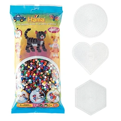 Image de Hama Assortiment &quot;Géométrique&quot; Perles à Repasser Taille Midi ø 5 mm Réf S240
