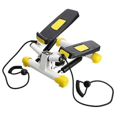 Image de HMS Mini Stepper Mouvement Twist, Couleur Jaune avec élastiques Inclus