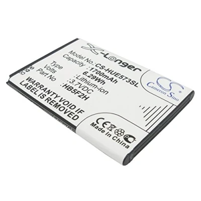 Image de CS HUE573SL Batteries 1700mAh Compatible avec [Huawei] E5330, E5330Bs 2, E5336, E5336Bs E5372, E5373, E5375, E5377, E5377S 32, EC5377, MDM9625, [Optus] E5377 remplace HB554666RAW,