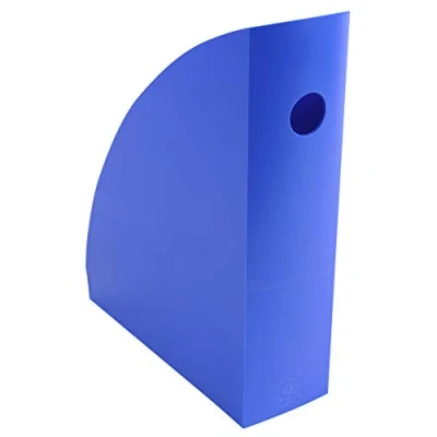 Image de Exacompta Réf. 18279D Lot de 6 Porte revues MAG CUBE Iderama opaque, pour rangement documents A4 et A4+, catalogues, magazines Dimensions : Prof 26,6 x larg 49,2 Haut 30,5 cm Bleu glacé