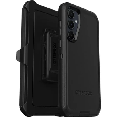 Image de OtterBox Defender Coque pour Samsung Galaxy A54 5G, Antichoc, Anti Chute, Ultra Robuste, de Protection, supporte 4X Plus Chutes Que la Norme Militaire, Noir