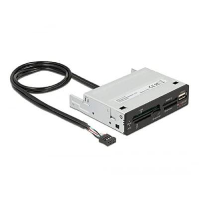 Image de DeLOCK Lecteur de cartes 3.5? USB 2.0 à 5 fentes + 1 x Type A femelle Neuf