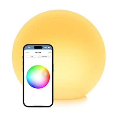 Image de EVE Flare Lampe LED intelligente portable avec technologie Apple HomeKit, protection IP65 pour la résistance à l’eau et chargement sans fil, Bluetooth/Thread, Blanc