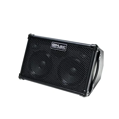 Image de Coolmusic Amplificateur de Guitare Acoustique BP40D Haut Parleur Bluetooth Portable 80 W avec Batterie Effet Retard réverbération Chorus, 6 entrées, égaliseur 3 Bandes