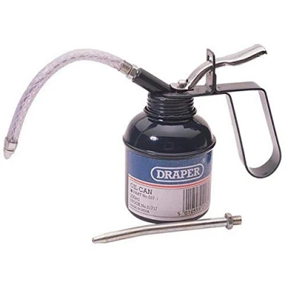 Image de Draper 21717 Burette d&#039;huile à graissage forcé 200 ML, Noir