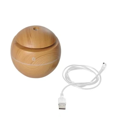 Image de Homéa Senteurs Diffuseur éléctrique Lumineux Boule Effet Bois Beige 130 ML