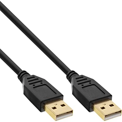 Image de InLine 34310S, 1 m, USB A, 2.0, Mâle Mâle, Noir