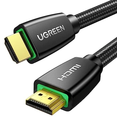 Image de UGREEN Câble HDMI 4K Ultra HD Cordon 2.0 Haute Vitesse par Ethernet en Nylon Tressé Supporte 3D HDR Retour Audio Compatible avec PS5 Lecteur Blu Ray Xbox 360 PS4 PS3 PC Ampli TV Écran (5M)