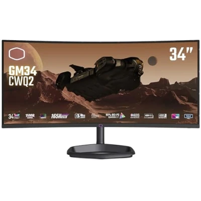 Image de Cooler Master Gaming GM34 CWQ2 LED display 86,4 cm (34 ) 3440 x 1440 pixels UltraWide Quad HD Noir Neuf