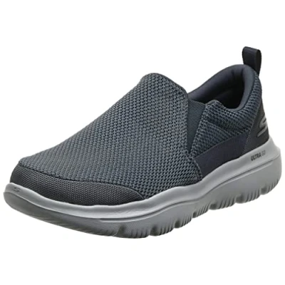 Image de Skechers Go Walk Evolution Ultra impec, Men’s Slip On Trainers, Grey (Charcoal Textile Charcoal), 11 UK (45.5 EU)