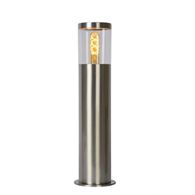 Image de Lucide 14899/50/12 Borne extérieur, Acier, 40 W, Satin Chrome