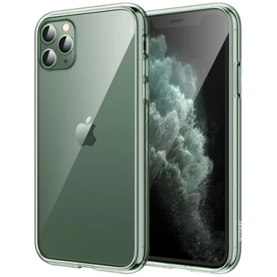 Image de JETech Coque pour iPhone 11 Pro (2019) 5,8&quot;, Anti Jaunissement Shock Absorption et Rayures, Housse Case Cover Transparente Antichoc (Vert obscur)