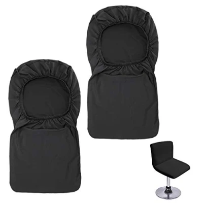 Image de BTSKY Housse de tabouret bar avec dossier extensible pour chaise salle à manger pivotante