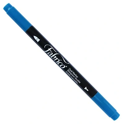 Image de Tsukineko Fabrico Dual Tip Multi Purpose Marker Open Stock Cerulean Blue