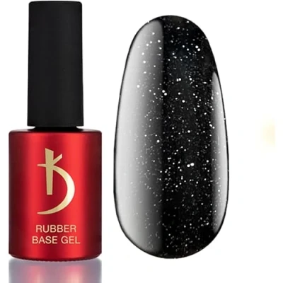 Image de Kodi Professional Vernis Semi Permanent Noir Pailleté Base Rubber Gel Nail Art Glitter Reflective UV Manucure Brillante