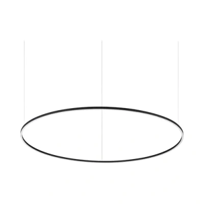 Image de Ideal Lux ORACLE Ring Plafonnier Led Intégré Noir 150cm 3000K