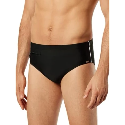 Image de Schiesser Badehose Slip Komfort Maillot, Noir, 4XL Homme