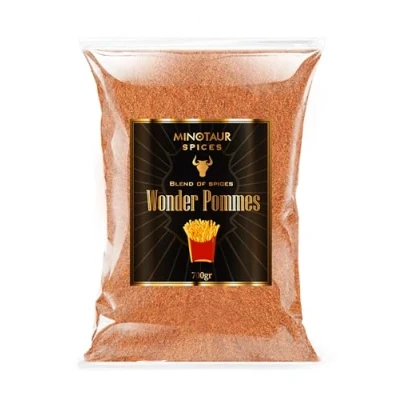 Image de Minotaur Spices I Wonder Pommes 700 g Mélange d&#039;épices pour frites, Sel frites en sachet