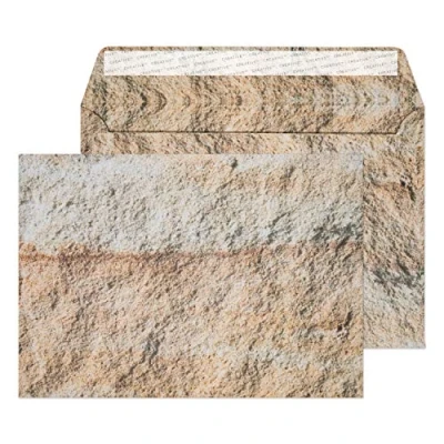 Image de Blake Creative Senses C5 162 x 229 mm 135 g/m² Enveloppes Bande Adhésive (44NT354) Design en Calcaire Jurassique Boîte de 20