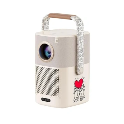Image de 【Son JBL et Batterie Intégrée】 Videoprojecteur WiFi Bluetooth T2, Projecteur Portable Natif 1080P Auto Focus/Keystone, 450 ANSI Lumens, Haut Parleur 2X8W (K.H.Edition)