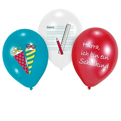 Image de amscan 9904416 My School Star Ballons en Latex Multicolore