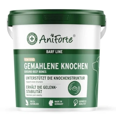 Image de AniForte Farine d&#039;os de Viande pour l&#039;alimentation Crue 2kg Calcium Naturel la Construction osseuse &amp; Les articulations des Chiens
