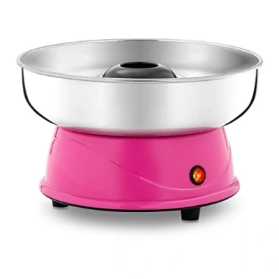 Image de Royal Catering Mini Machine à Barbe Papa RCZK 420 W (diamètre du récipient 28,5 cm, 420W, rendement 1 unité / 60 90s, 28,8x28,8x16,5cm)